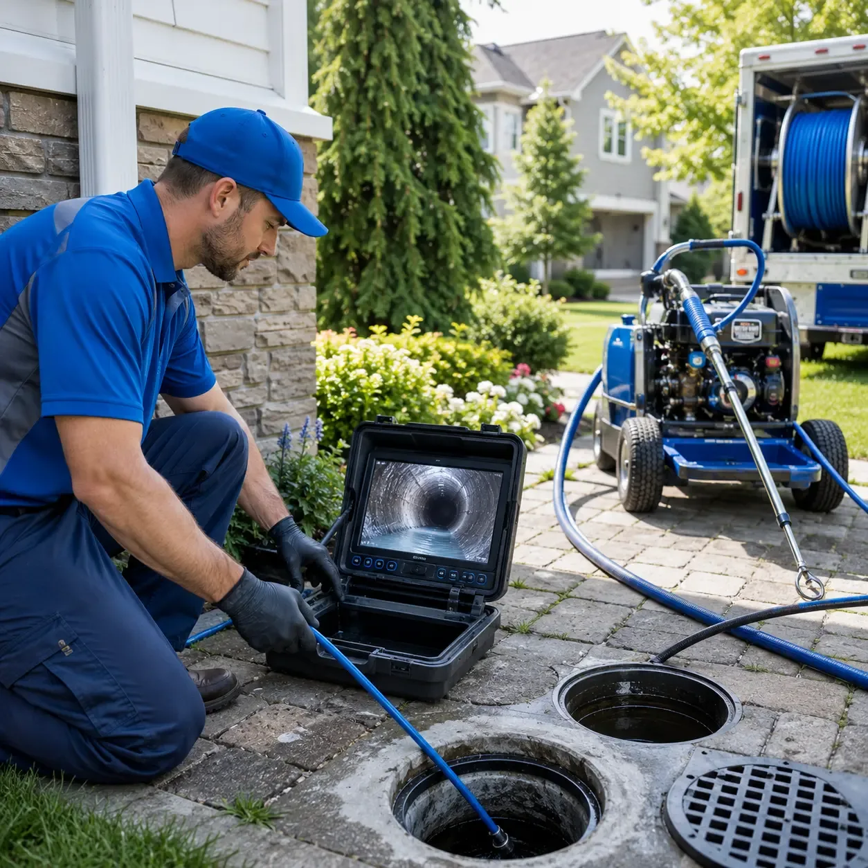 Outdoor drain cleaning professionals serving Saxtons River, VT